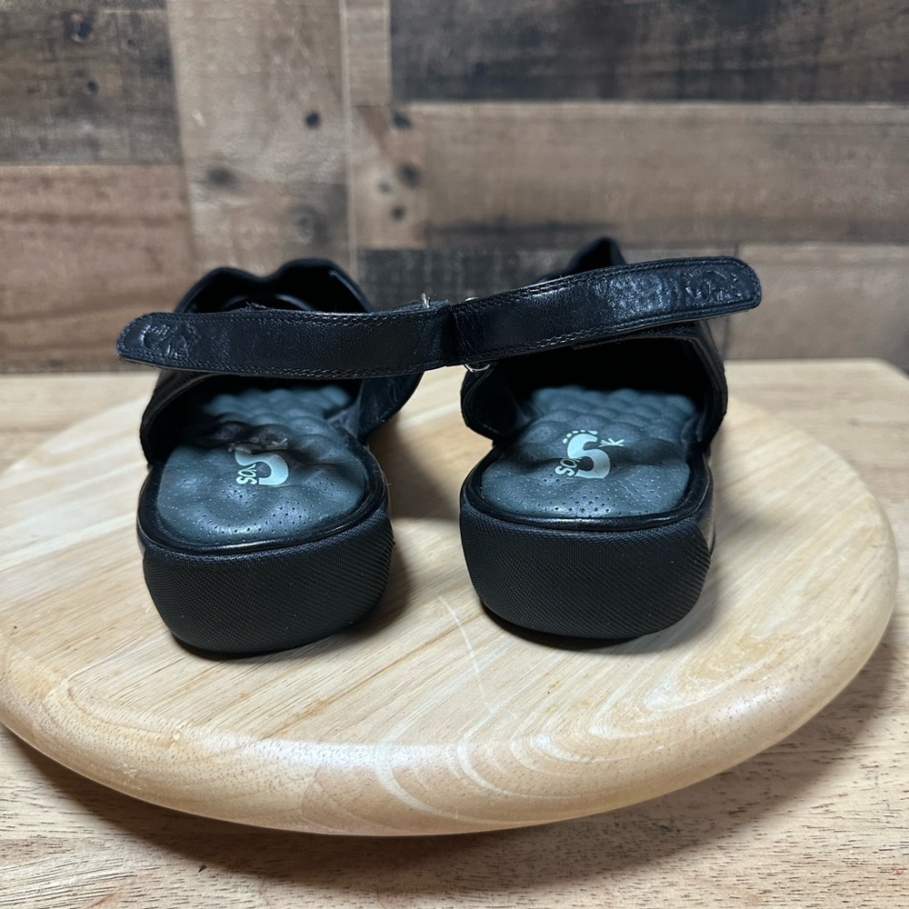 SoftWalk Black Mules - Picture 3 of 9